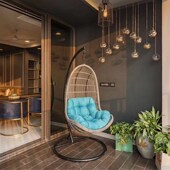 吊篮藤椅室内家用吊床双人秋千阳台摇椅掉鸟巢吊兰懒人摇篮椅吊椅