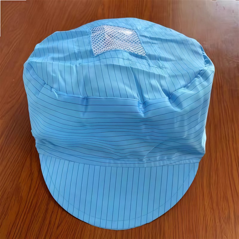 防静电小工帽防尘帽无尘帽女工帽食品厂车间劳保工作帽网帽洁净帽