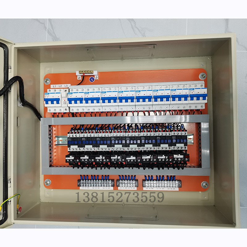 V电机水泵柜箱动相电控箱成控制箱7三38风机配电箱路8路套220V启0