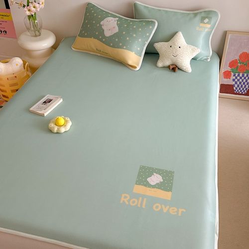 糯叽叽凉感果冻凉席三件套 宿舍裸睡空调软席2.0床凉席子床笠凉席