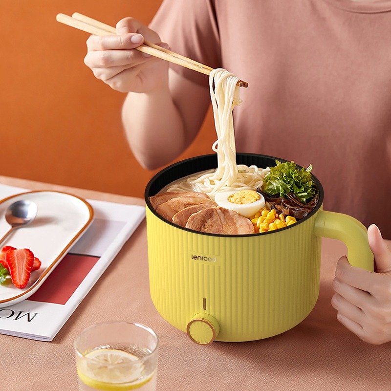 邻鹿宿舍锅学生快煮锅宿舍多功能家用煮面火锅小型1.5L迷你小电锅