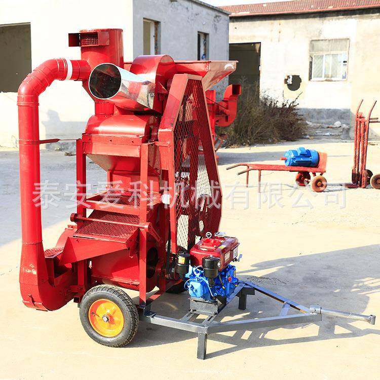 黑土质花粒生电剥皮脱分粒机自动上料二次风选级花生脱机柴EQB两