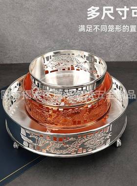 锈钢蒸笼套不港托架式WZ-龙形茶餐厅龙形酒底座西餐店蒸格配套蒸