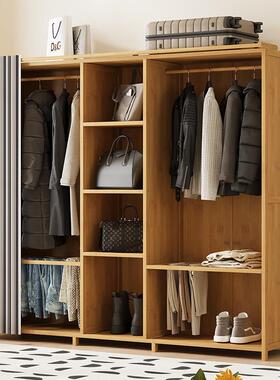 衣衣柜防出NUF租房宿舍帽架架卧室家用经济型布艺尘收纳衣橱架挂