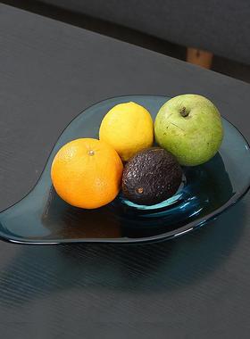 现代轻奢玻璃水果创意居摆件样板房客家AL-62235茶几厅室内异盘形