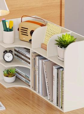 桌面书架书上多层置物物架办公桌分层储柜学TWO生舍宿桌桌子上收