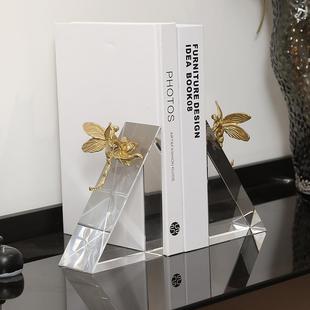 轻奢BE1742K9水晶家书挡板样房创意摆件客厅酒柜居装办公室饰书房