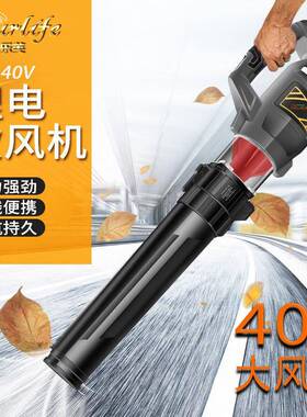 吹风机无刷进口锂电40VTBP电树叶大风力电除充风尘清扫马路动鼓机