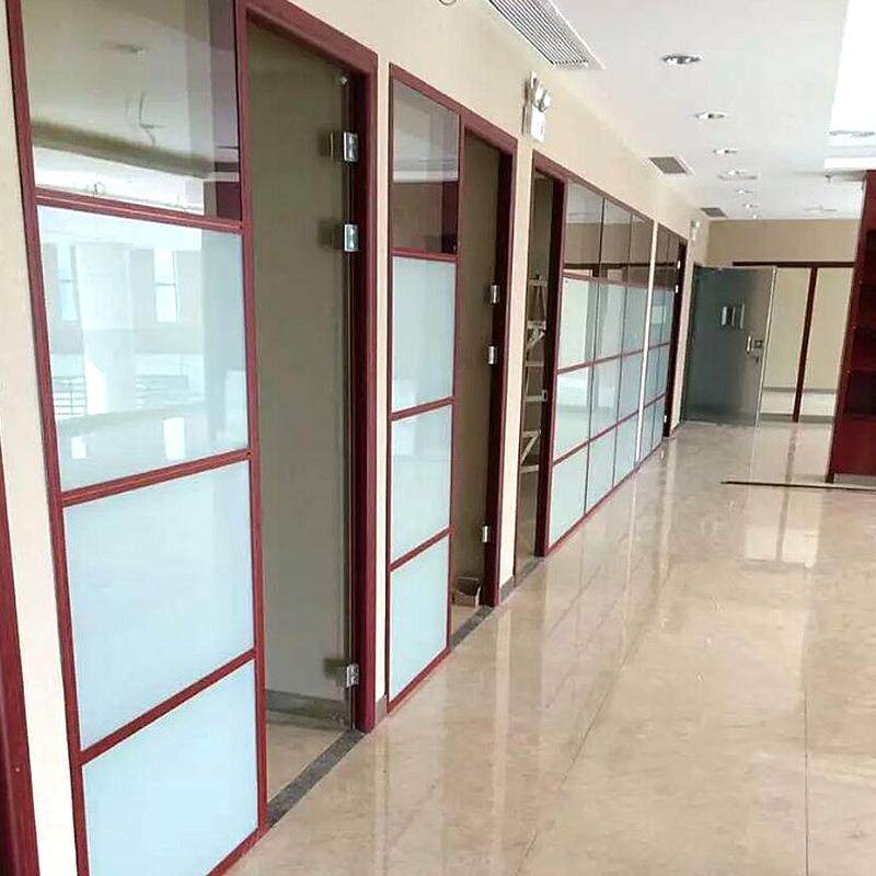 厂办公室80型双面玻璃家隔断铝EM-GD800合金酒活动隔断室内店公玻
