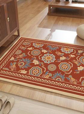 入复红色喜庆户门垫进门大门口古脚垫玄关家用防滑垫新地中GIB式