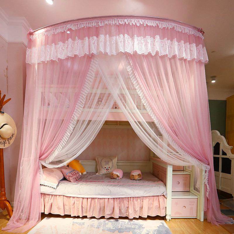 子母床蚊帐上下铺柜形用儿童高低双层床.51家米公主风1.梯2m1Q7k2,床上用品,蚊帐,淘宝优惠券,粉丝福利购,淘宝优惠卷