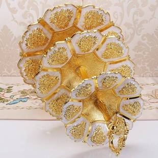 欧三LBE层水架盘果甜品多层蛋糕干果盘茶点心托盘甜品式 客厅茶几