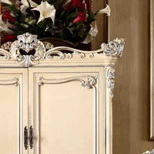 美式高端欧美式整体两门衣柜推拉门法式实木雕花储物收纳柜子