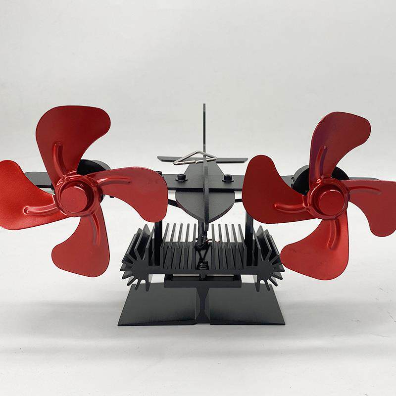 飞机模型壁DTE炉风扇欧热美款热动力态风扇生壁炉加炉木灶热动能