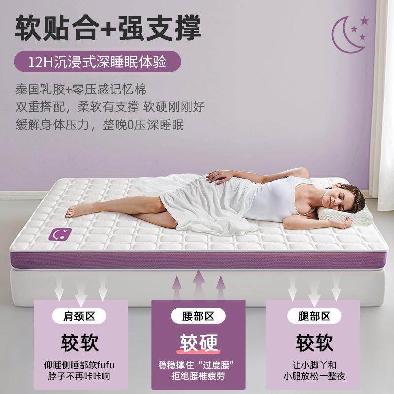 乳A类胶记忆棉垫遮盖物床313家用卧室房软垫子榻榻米海绵租专用床
