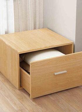 榻榻米组合储物榻榻米木箱小床地柜可坐式箱体卧室50418矮抽屉柜