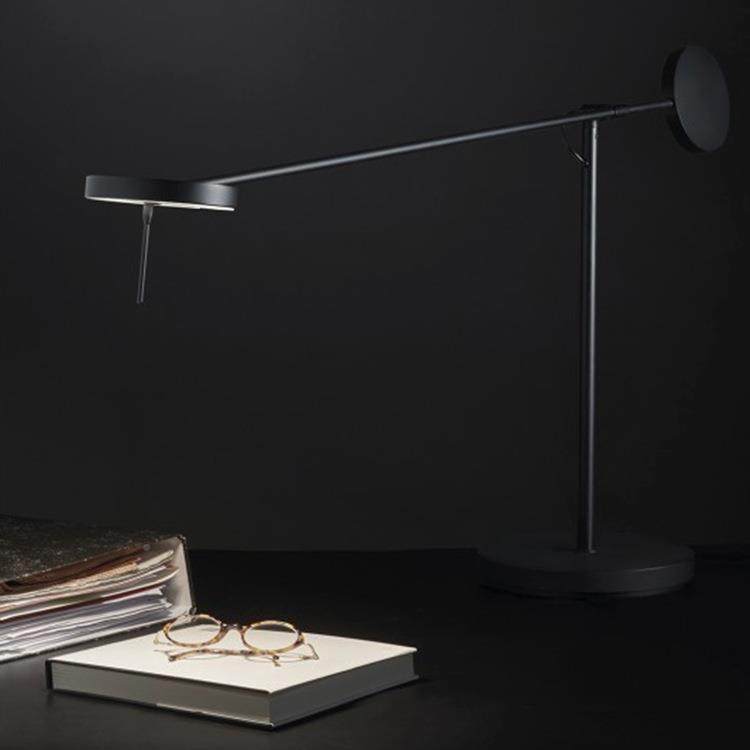 约极简办公桌转阅17072读灯设计师个简性床头柜样板间可旋台氛围