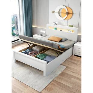 11.2米实箱木床1.35纳单人气动气压高储物1.5侧开101 收箱体m一二