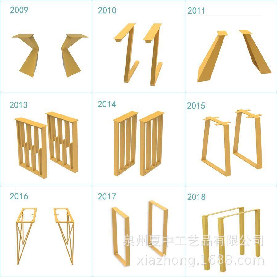 定作锈钢桌腿大板架桌支大架子岩板桌腿办公桌小不xxxx003茶几理
