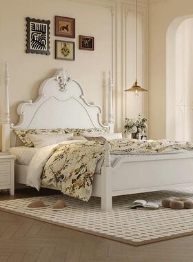 美式乡村实木床.8米双人床端主1卧高大MP-ZY-68气复古法式轻奢1.5