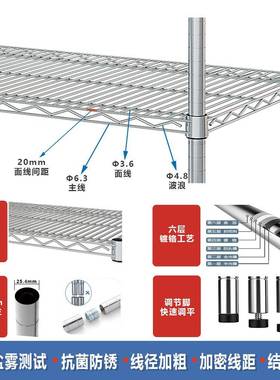 拆工厂热卖加粗CTW可卸组式可带滑轮移动式库储物货架多仓层置装