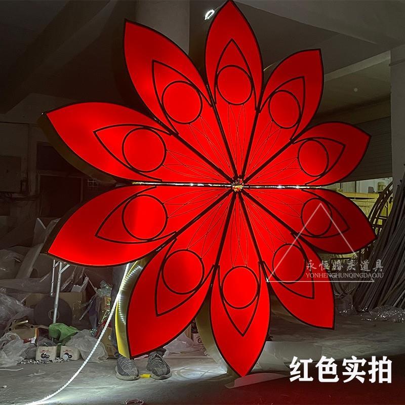 婚礼台堂铁艺荷饰花吊顶婚灯GNH箱大型礼堂背景舞装道具