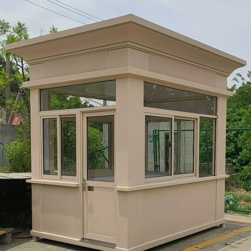 宁波岗亭厂钢结构岗亭保安亭不锈钢门卫室值班室小区值班治安定制