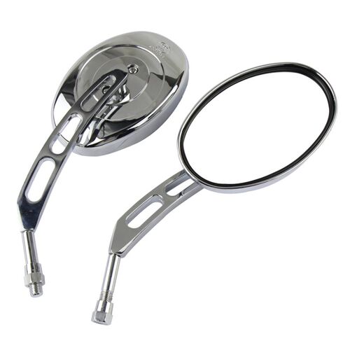 马杰斯特T3后视镜巡洋舰踏板车电动车T5 T2倒车镜复古电镀反光镜