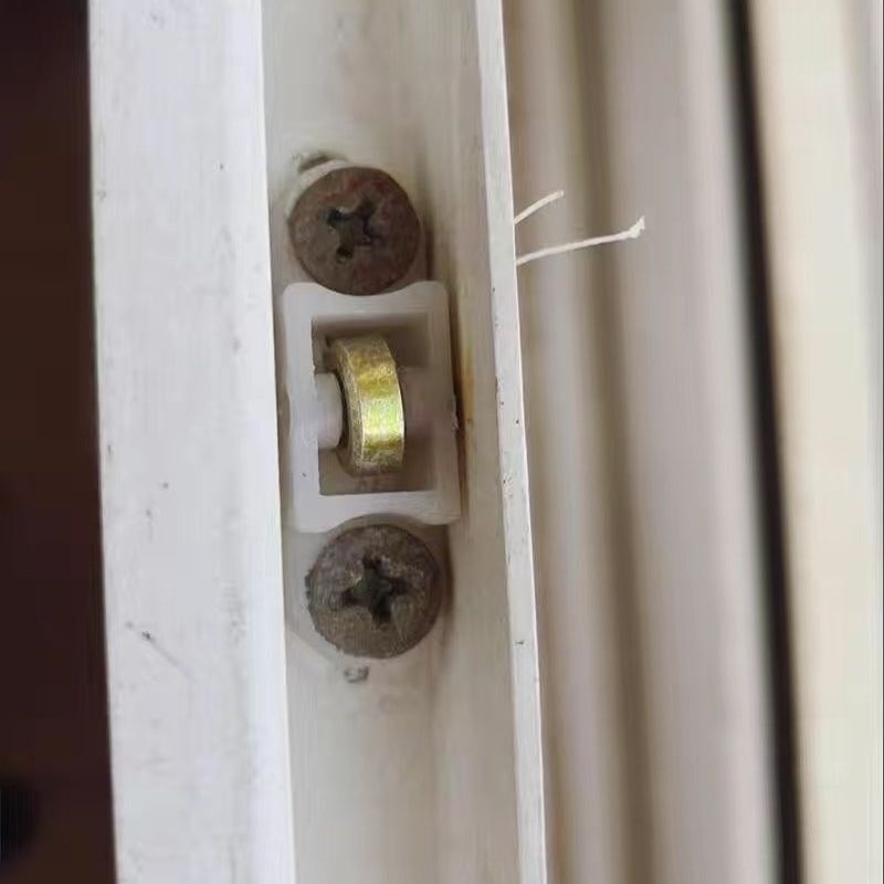 塑钢门窗纱窗滑轮铝合金纱门纱窗轮防蚊纱网窗轮沙窗轨道滚轮配件