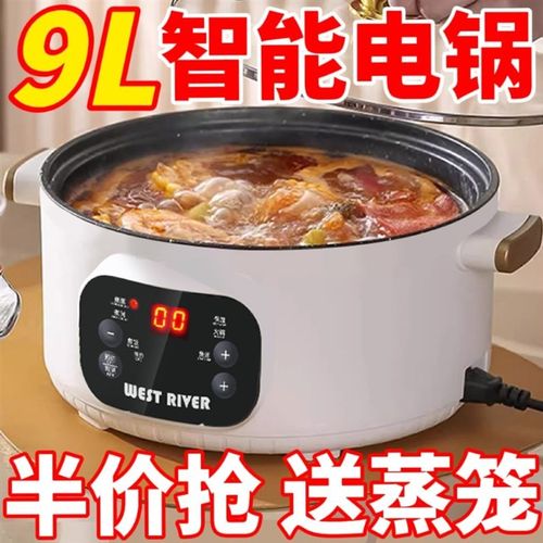 德国电煮锅全自动电炒锅多功能电饭锅家用电火锅蒸煮智能预约保温