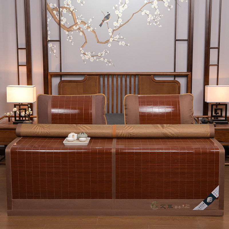 凉席竹席夏季草席冰丝席子藤席夏天学生宿舍单人折叠2024新款夏