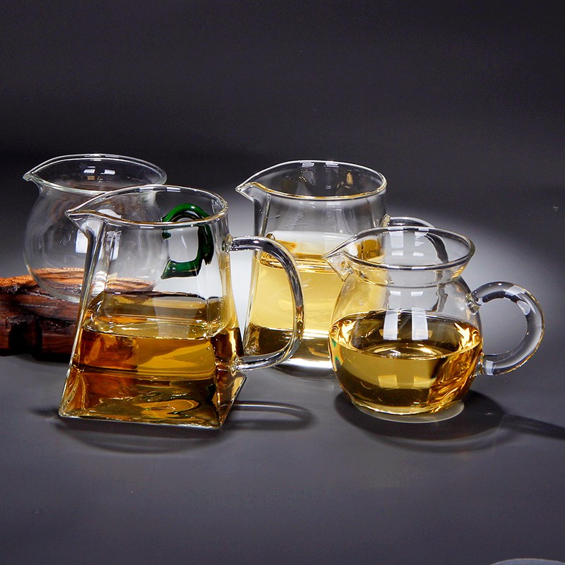 公道杯耐热玻璃杯子加厚家用分茶器过滤功夫茶具配件茶海茶漏套装