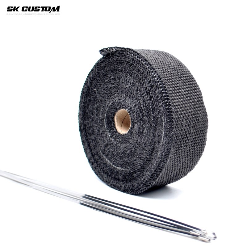 PRC隔热棉汽车头焦头段隔热带高温防火布耐温棉进气管隔热芭蕉布