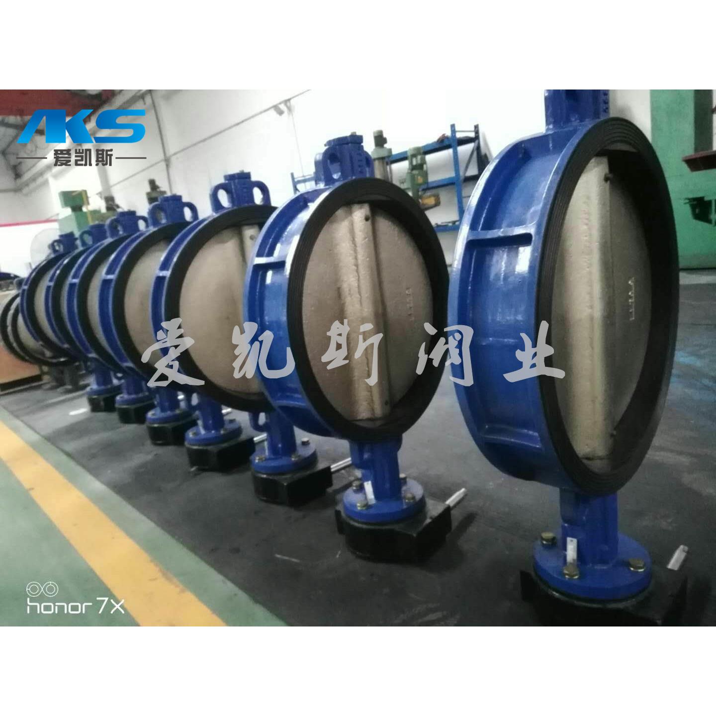 蜗轮对夹蝶阀D371X-16Q球墨铸铁中线软密封阀门