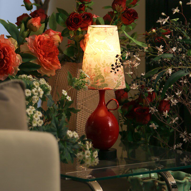 宝照花魁台灯 国色芳华东方配色美学中式古风氛围感床头边柜陶瓷