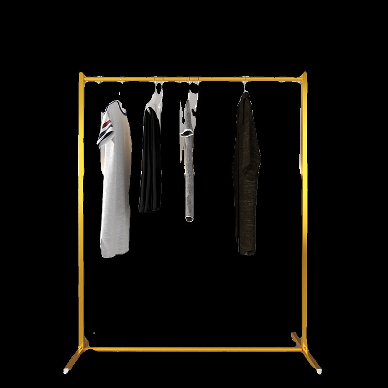 落地衣架简约挂衣架单杆家用卧室衣帽架挂杆衣架小窄型阳台晾衣架