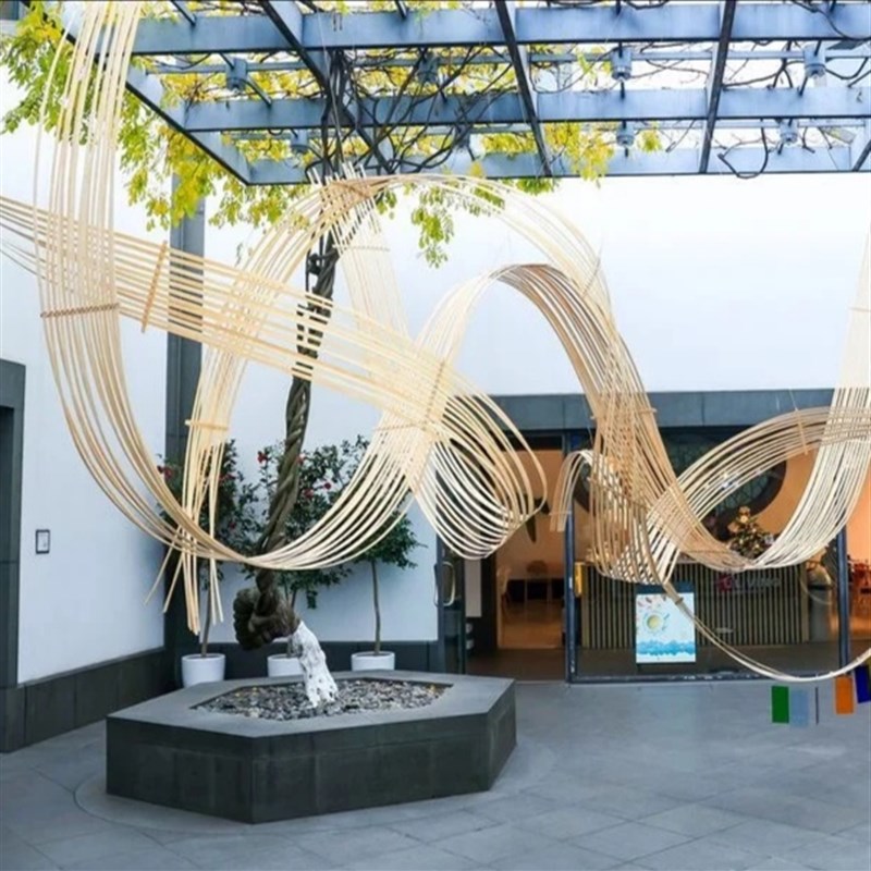 竹篾竹条DIY手工薄竹丝材料园艺装置婚庆舞台背景策划竹编竹排