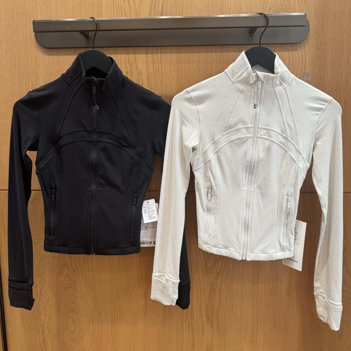 lululemon/露露乐蒙 define短款罗纹立领修身瑜伽外套夹克女