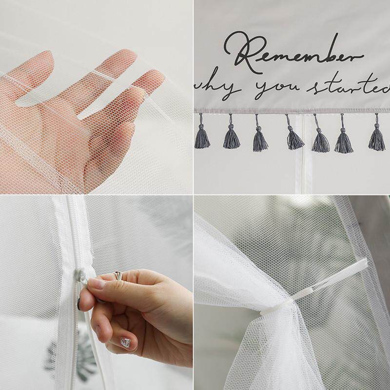 免安装-回底款儿童床无米双面1.8m蒙古包蚊帐1.2家用底拉链头卡通