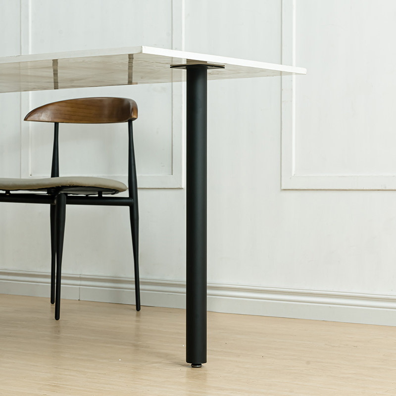 支撑柱单边腿桌腿支架岩板大理石橱柜吧台餐桌书桌金属底座支撑腿