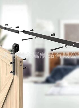 谷门仓吊轨滑轨道推拉移件门滑轮五金配地导止摆导轨地导限门位器