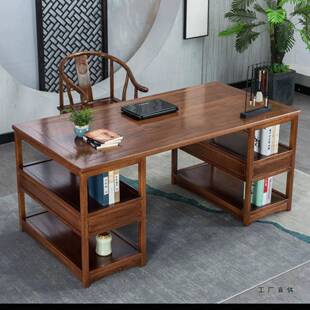 式书法桌实画案书画桌金花梨中书桌仿国学古桌写字台DPJ木原木办