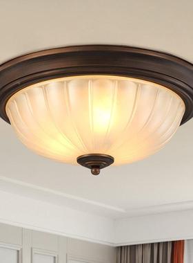 跨境美式LD吸灯阳台玄关E卧室灯房间灯客厅灯主顶圆87956形吸顶灯