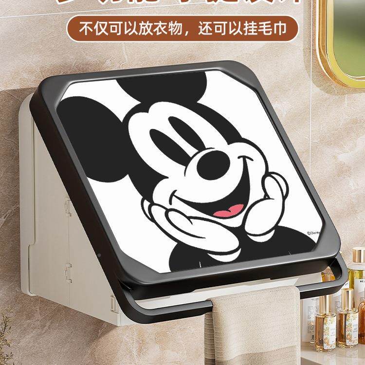 浴室置物架洗服澡放干净衣盒厕所985壁画纳收箱折叠防水卫生间柜