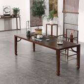 新中式 实木泡茶桌椅组合现代简约茶台茶室办公室喝茶桌禅意茶艺桌