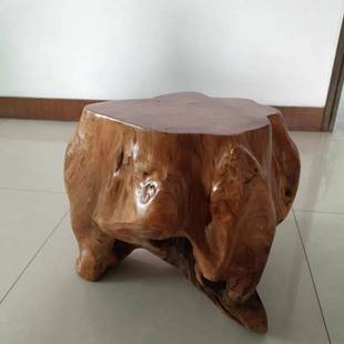 根雕凳子树墩石头花盆树根实木底座木头茶桌木墩树桩原木几凳墩子