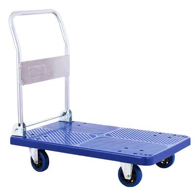 刹车静音14538叠手推车平板车折四拉轮拉货推货车小推拉车小车手