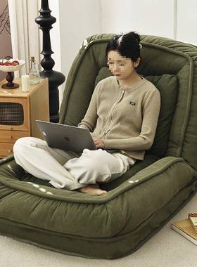 巨大人窝类狗网卧室折叠懒人红沙TKA发人床阳台单房间榻榻米躺椅