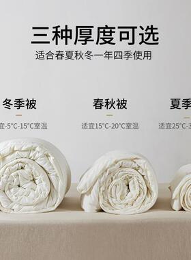 A类原棉51被大%纤维被子冬豆被加厚被芯春2022815秋太空被四季夏