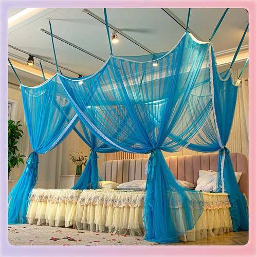 3K免支架拼接床蚊帐老F769H7SM式吊吸盘款大小安床榻Y榻米免装顶